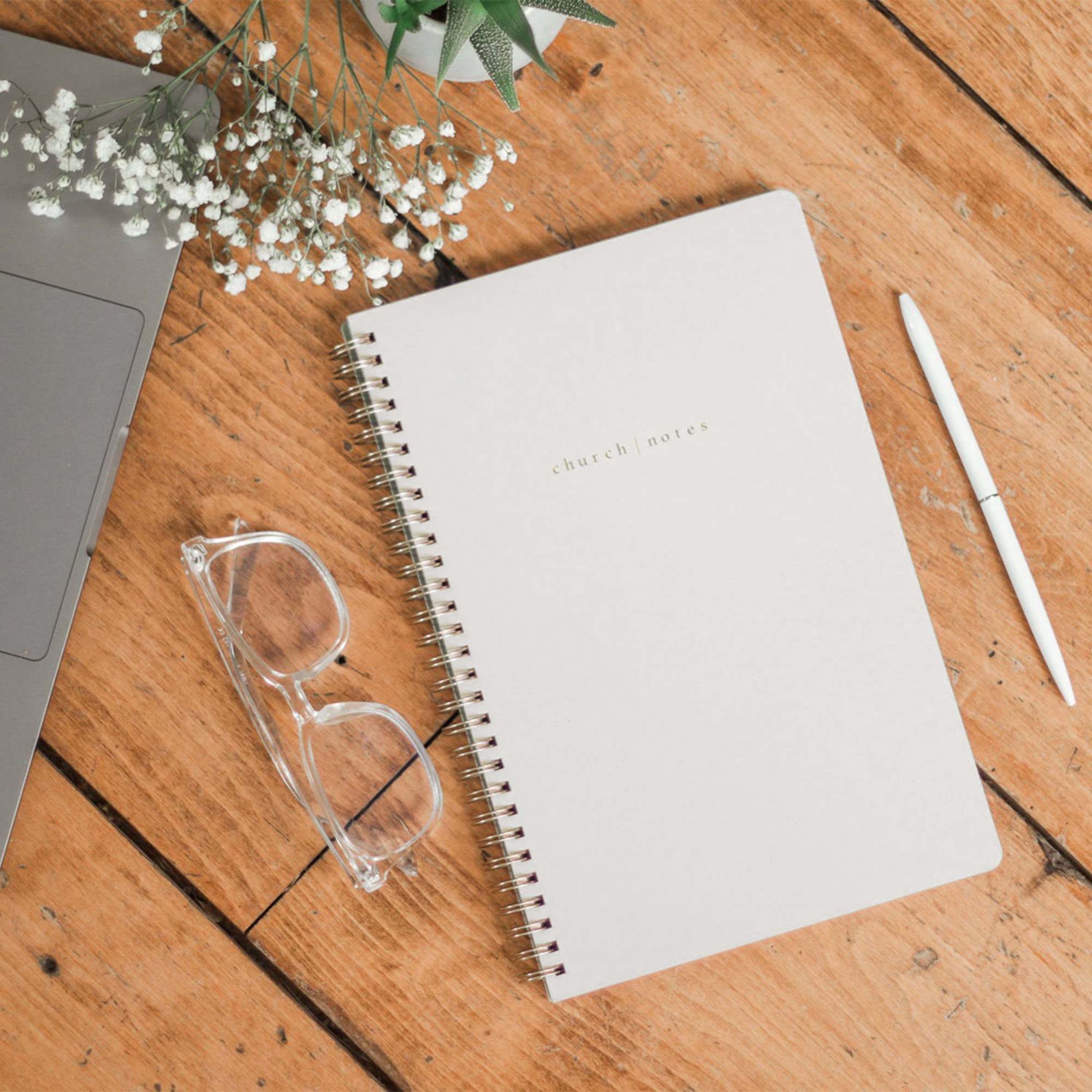 Dove Grey Church Notes Bible Study Notebook - Image 2
